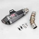 TAKOIL For Kawasaki Z900 2020-2021 Z900 2020 2021 Motorcycle Exhuast Middle Link Pipe Yoshimura Escape Muffler DB Killer Slip-on softail exhaust (Color : A4)