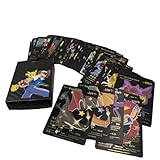 OMEIU Ultimate Shiny Gold Silver Card Bundle - 55 Random Cards (Black)