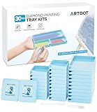 ARTDOT Interlocking Diamond Art Trays Kits for Adults, Stackable Diamond Painting Accessories and Tools(Blue)