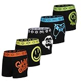 The Essentials Wardrobe Boys TEW 5 Pack Trunks - 10/11 YRS - Game Over