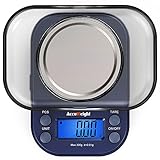 ACCUWEIGHT Blue 300g LCD Mini Precision Scale, Stainless Steel, 0.01g, Multifunctional, Portable, Auto Shut Off, Kitchen, Jewelry, Gold, Coins, Chemistry Lab