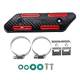Exhaust Protector Cover Exhaust Heat Shield Protector Guard Fit For Yamaha YZ 125 250 250F 450F 250X WR 250R 450R 2016-2019 Exhaust Heat Shield(Black)