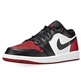 JORDAN 1 Retro Low Og Ex Mens Shoes, White/Black-red Low, 11.5 UK