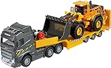 Majorette Grand Series Construction Volvo FH-16 Truck With Wheel Loader L350H Die - Cast