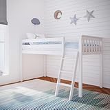 Max and Lily Cabin Bed, Single Bed Frame For Kids, White