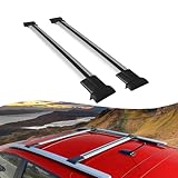 Axenture Roof Rack Cross Bars for Landrover Freelander 1 1998-2007 ; Compatible with Raised Roof Rails and Roof Bars - 2 Pcs Aluminum Rail Carrier (Grey)