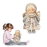 Waldorfs Doll Plush Baby Doll | Waldorfs BJD Doll with Clothes | Waldorfs Astoria Handmade Plush Doll | Cartoon Cute Girl Dolls with Full Clothes Set | Handmade Soft Stuffed Doll Girls Best Gift