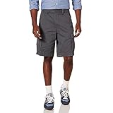Amazon Essentials Men's 10” (25cm) Classic-Fit Cargo Shorts (Available in Big & Tall), Charcoal, 34W
