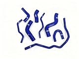 Fit For Golf GTi MK5 MKV 2.0 TFSI Turbo Silicone Radiator Coolant Heater Hose Kit (Blue)