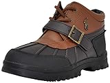POLO RALPH LAUREN Boy's Dover Combat Boot, Tan, 6 Toddler