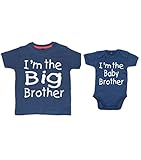 Edward Sinclair | Matching | I'm the Big Brother | I'm the baby brother | Navy T-shirt & bodysuit set