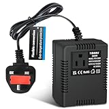 300W Step-Down Power Supply voltage converter 220V/240V to 110V/120V(UK Plug), Smart and Efficient Temperature-Protected Adapter, Suitable for WiFi, POS Machines and Power Bank