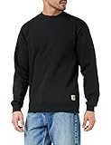 Carhartt Men's Loose Fit Midweight Crewneck Sweatshirt, Black, L
