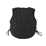 Horse Riding Body Vest, Children Body Protector Gear with Contoured Design Training Vest Protective Body Protector Gear Various size Black Waistcoat for Adult Kids Children(CL)