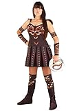 Women's Plus Size Xena Warrior Princess Fancy Dress Costume 1X Brown