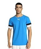 PUMA Men's Teamrise Jersey Shirt, Electric Blue Lemonade-puma Black-puma White, M UK