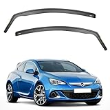Ispeed Wind Deflectors For Vauxhall Astra J mk6 GTC 2010-2018 3 Door Hatchback 2pc Set - Keep Your Car Ventilated in Rain - Reduce Wind Turbulence - Tinted In-Channel Type