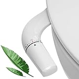 Bidet Attachment for Toilet UK - WITHLENT Ultra-Slim Bidet with Non-Electric Dual Nozzle(Frontal & Rear Wash) Adjustable Water Pressure, Toilet Seat Attachment,Easy to Install