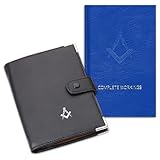 THE MASONIC COLLECTION - Complete Workings of The Craft with a Book Cover - Made with Faux Leather - Square and Compass - Freemason Gifts For Men