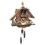 Cuckoo Palace LARGE German Cuckoo Clock - The Seesaw Mill Chalet with quartz movement with MOVING SEESAW