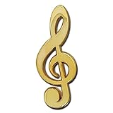 Musical Treble Clef Badge Lapel Pin (Gold)