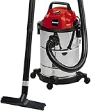 Einhell TC-VC 1820 S wet and dry vacuum cleaner (1,250 W, 20 l stainless steel tank, blow connection, 4 castors, Ø 36 mm suction hose + extension, floor nozzle, filters)