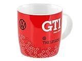 BRISA VW Collection - Volkswagen Ceramic Coffee-Tea-Cappuccino Mug Cup in GTI Golf Design (370 ml/12.5 fl oz/GTI The Legend/Red)