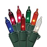 Vickerman 50 Light Multi-Color Mini-Lights Set on Green Wire