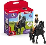 SCHLEICH 42640 HORSE CLUB Horse Club Tori & Princess Playset for ages 5+, Black
