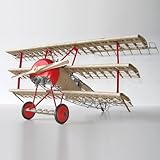 Model Airways MA1040 - Dr.1 Fokker Tri-Plane Wood 1:16 Scale Model Kit - Authentic Wood and Metal Replica for Adults to Assemble