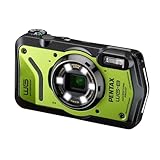 PENTAX WG-8 Green all-weather adventure camera, featuring outstanding waterproof, dustproof, shock-resistant performance, multi-application ring light for macro photography and webcam function