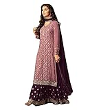 JIVRAJ FASHION Party Wear Designer Georgette Shalwar Kameez Suits Indian Ready to Wear Palazzo Sharara Dresses (Choice 2, 18 US 4XL (Chest-50 Waist-46))