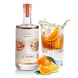 Tom Savano Artisan Cocktails, Kentucky Winter Old Fashioned, Rye Whiskey and Classic Bourbon Blend, Demerara Sugar, and Orange Peel, Handcrafted Cocktail, 22.5% ABV, 5 Servings, 500ml