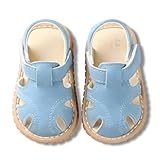 Squeaky Baby Sandals – Toddler Summer Shoes, Soft Rubber Sole, Non-Slip Closed-Toe Walking Sandals, Boys Girls First Walking Shoes (Blue, Infant, 3.5, Numeric, UK Footwear Size System, Medium)