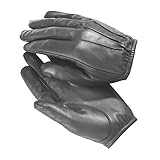 Swift Wear Anti-Slash Kevlar Lined Police Fire Resistant Leather Workwear Protection Gloves Heat Resistance Security SIA (XL, Black)