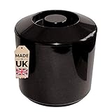 Chabrias Ltd 4 Litre Black Round Plastic Ice Bucket With Lid, BPA Free, Double Walled Insulation, Ice Buckets, Ice Buckets For Parties, UK Made, Perfect for Home Bars, Bar Accessories