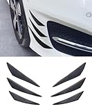 6PCS Car Front Bumper Lip Splitter for Espace Vi 2023, Car Spoiler Canards Kit Front Bumper Lip Fin Bumper Canard Splitter Diffuser Valence, Carbon Fiber Look