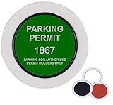 2 X Universal Car Parking Permit Holder/Road Tax Disc Holder - Easy Fit & Removal