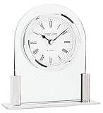 London Clock 17125 Glass Arch top mantel clock, 12.5 x 11.5 x 3.5cm