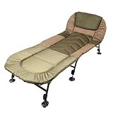 TCTNT Premium Fishing Camping Bed Chair - XL Heavy Duty Camping Bed With Adjustable Back Rest & Legs