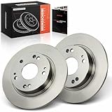 Frankberg 2x Brake Disc Rear Compatible with Civic IX Saloon FB 1.6L 2011-2023 Brake Disc Civic VIII Hatchback FK FN 1.3L-2.2L 2005-2012 Replace# 42510SM.GE20