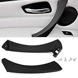 ohbien Left Side Door Panel Handle Pull Trim for BMW 3 Series E90/E91 316 318 320 325 328 330 335, Car Inner Door Pull Handle Trim with Screws Passenger Door Side Handle Cover Trim