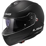 LS2 Motorcycle Helmet. Modular / Flip Front. FF908 STROBE II MATT BLACK-06 (L) 59-60cm