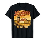 Lubec Maine West Quoddy Head Lighthouse Souvenir T-Shirt