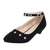 StyliShoes Women Casual Shoes with Cone Heel Black