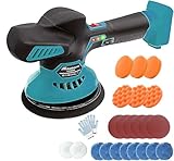 Cordless Car Buffer Polisher，Compatible with Makita 18V Battery,Car Polisher Buffer Machine with 6 Variable Speed,24 Accessories,for Car Detailing/Scratch Removing (No Battery)
