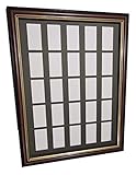 Mounting & Framing Kit for 25 Standard Cigarette Cards Brown & Gold