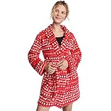 Victoria's Secret Short Cozy Robe, Emerald (US, Alpha, Medium, Large, Regular, Regular, Red Pepper), Red Pepper