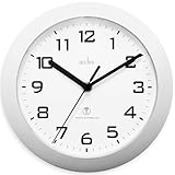 Acctim 74367 Peron Radio Controlled Wall Clock, Silver, 23 cm l x 23 cm w