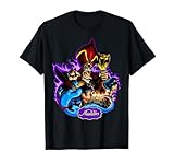 Disney Aladdin Jafar Purple Flame Portrait T-Shirt